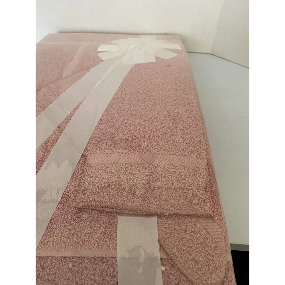 Cannon Towel Set VTG Pink Washcloth Hand Towel Bath‎ Towel Sealed Old Stock